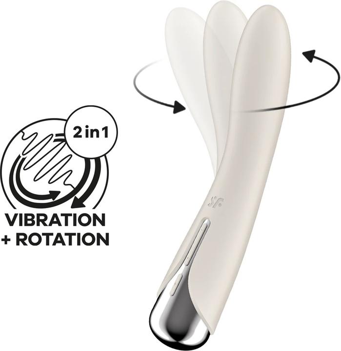 Productafbeelding Satisfyer Spinning Vibe 1 G-Spot Beige Rotator Vibrator