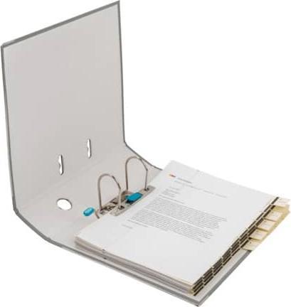 Produktbild Elba Ordner smart PP-Papier, Rückenbreite: 80 mm, grau DIN A4, Einband aussen PP (A4, 80 mm, 1 Stück)