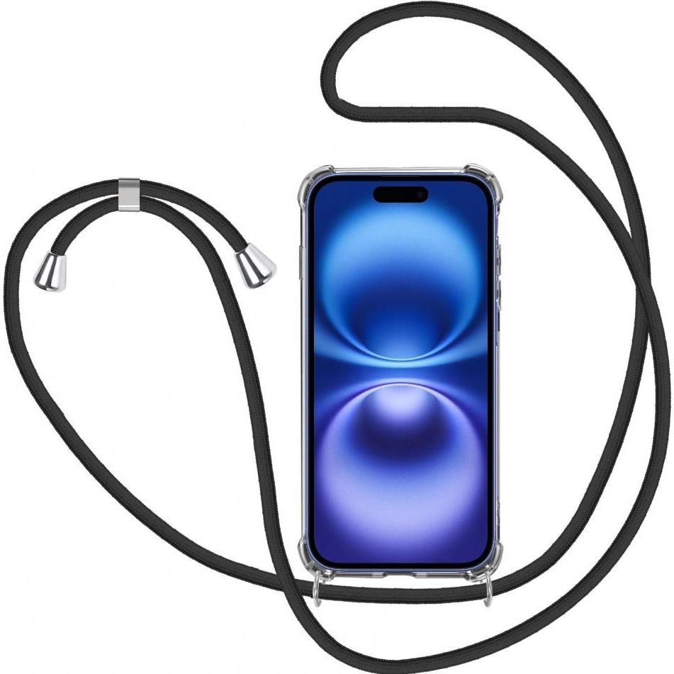 Screenguard Apple iPhone 16 Plus Loopster Necklace Hülle, Handykette, Transparent
