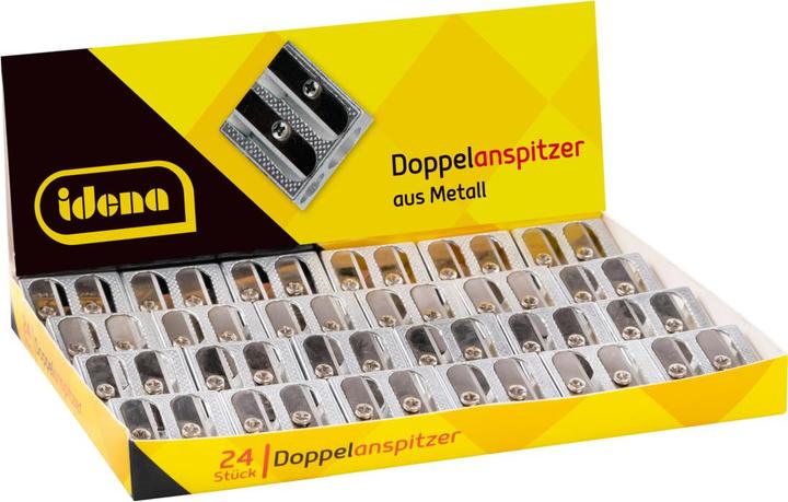 Actual product image Idena Double sharpener metal