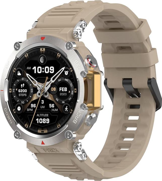 Produktbild Techsuit - Watchband (W067) - Amazfit T-Rex Ultra - Beige (Silicone, TPU)