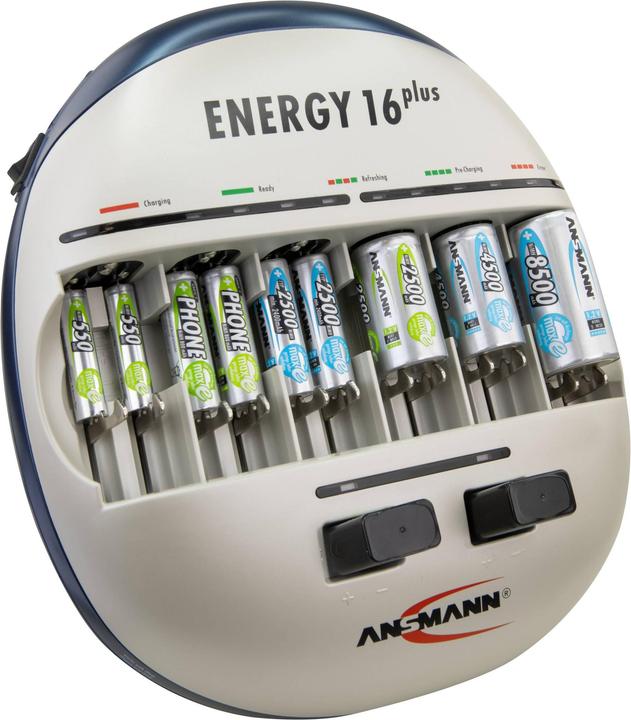 Produktbild Ansmann Energy 16 Plus (1 Stk., C, D, AAA, AA, Ladegerät ohne Akku)