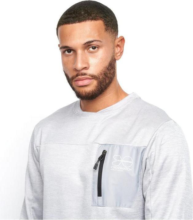 Actual product image Crosshatch Mens Catmoore Crew Neck Track Top (L)