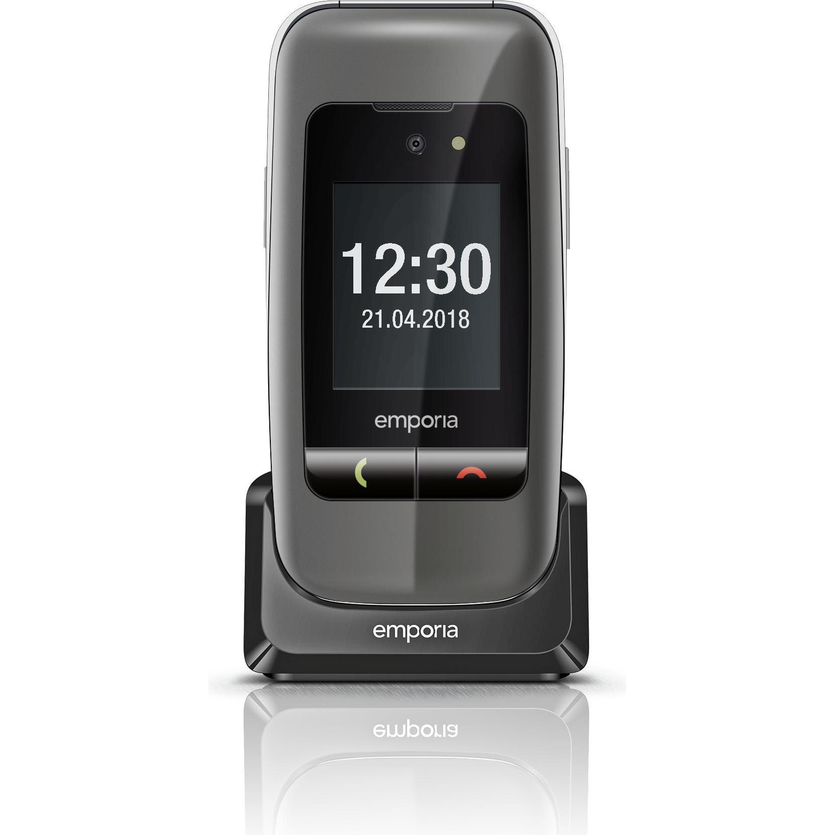 Emporia ONE (V200i), Grosstastenklapphandy, grau (2.40", 2 Mpx, 2G) (V200i_001_SG)
