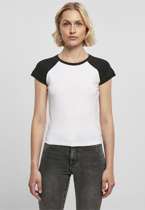 Produktbild Urban Classics Ladies Organic Stretch Short Retro Baseball Tee (5XL)