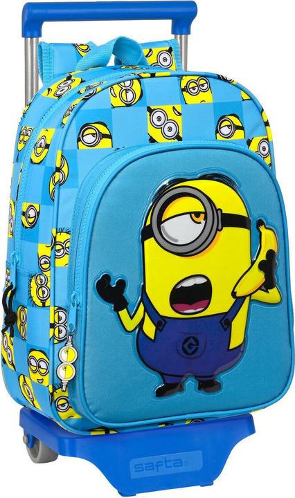 Immagine prodotto Minions Zaino scuola con ruote Minionstatic Blue (26 x 34 x 11 cm)