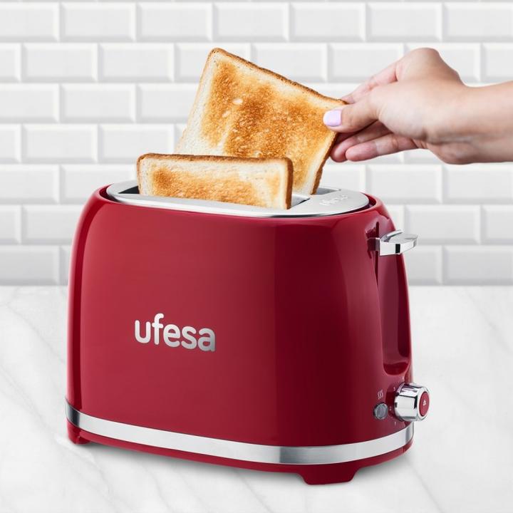 Produktbild Ufesa Toaster Classic T.Pin Up 2r Short Red