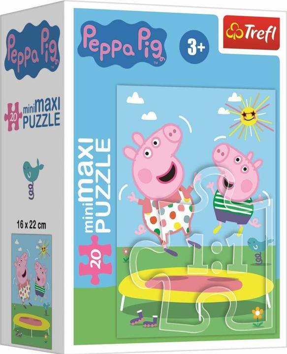 Actual product image Trefl Puzzle Peppa Pig: On the trampoline 20 pieces (20 pieces)