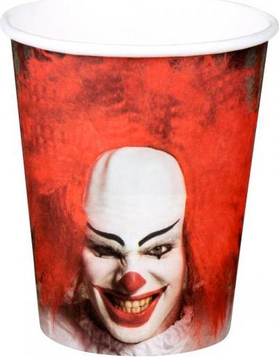 Produktbild Boland Partybecher Horrorclown (6 Stück)
