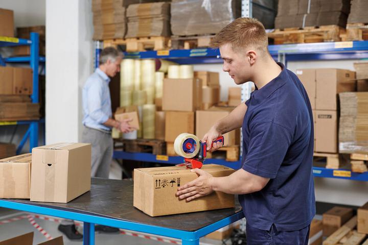 Produktbild tesa Low Noise Handabroller für recyc. PET-Packband