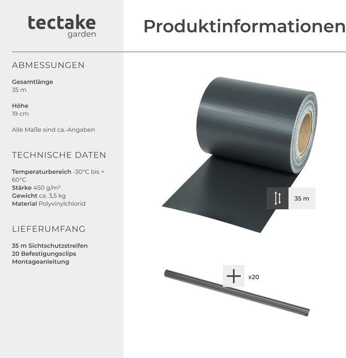 Image du produit tectake Film anti-regards (3500 cm)
