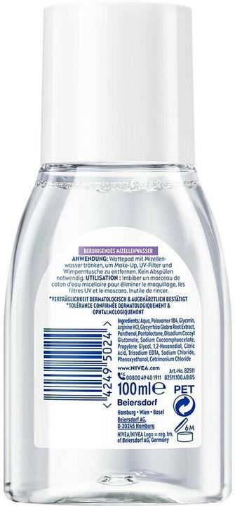 Image du produit NIVEA Beruhigendes Mizellenwasser (Eau micellaire, 100 ml)