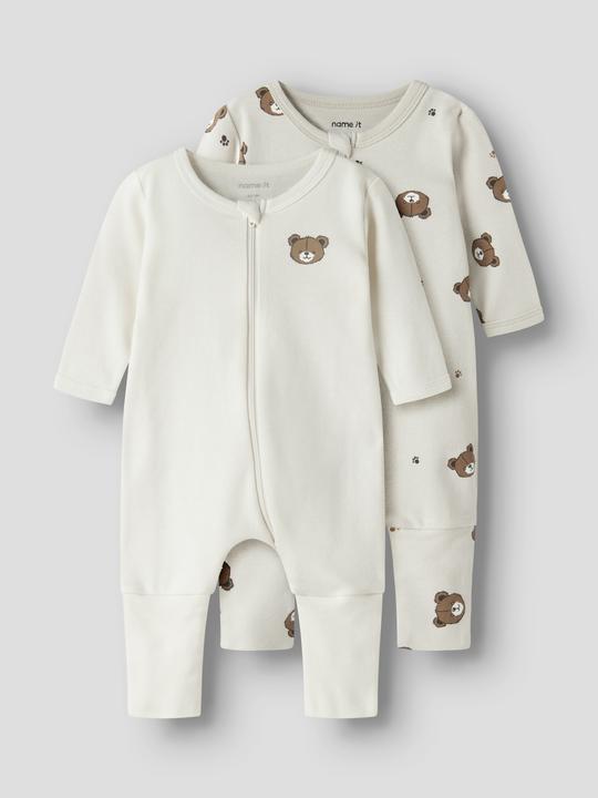 Produktbild Name it Nbnnightsuit 2p Zip Ff Pumice Bear Noos (92)