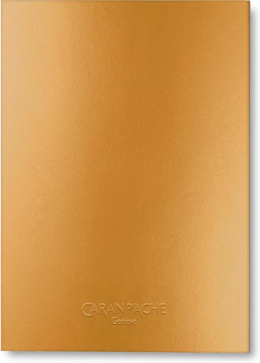 Image du produit Caran d'Ache Carnet ligné A5 - jaune (À rayures, Couverture rigide)