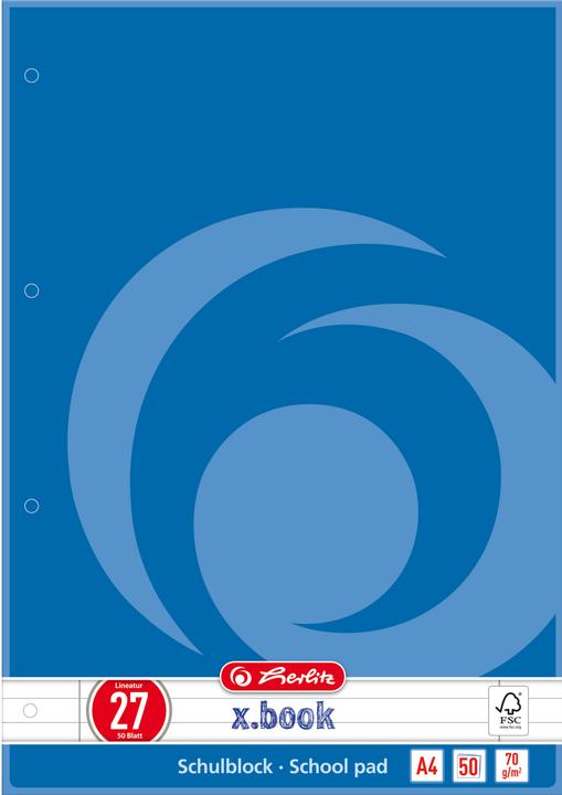Herlitz 216275 Notebook (A4, Lined, Hardcover)