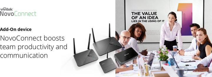 Produktbild vivitek NovoConnect X900 Kabelloses Präsentationssystem HDMI Desktop (Front HDMI Input)