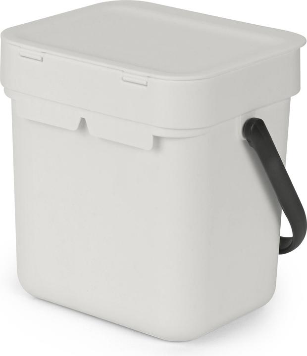Image du produit Brabantia Seau à compost Sort & Go 3 l, gris clair (3 l)