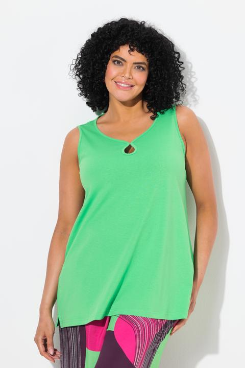 Produktbild Ulla Popken Top, Cut-Out, A-Linie, Herzausschnitt, ärmellos (54)