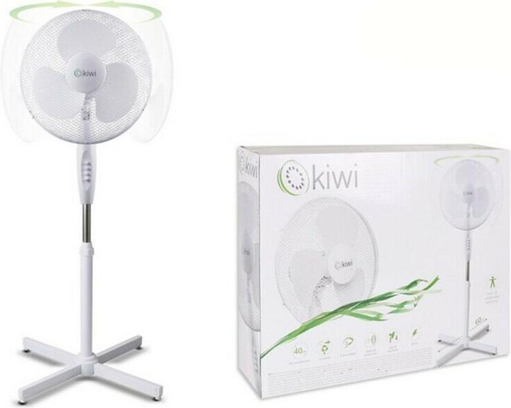 Actual product image Kiwi standing fan 40cm 3 speed. 45w