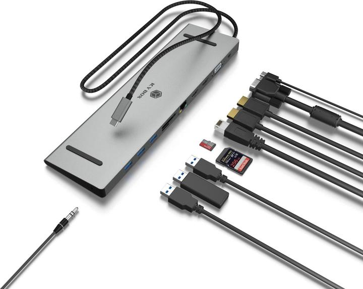 Produktbild Icy Box IB-DK2106a-CPD (USB-C, 11 Ports)