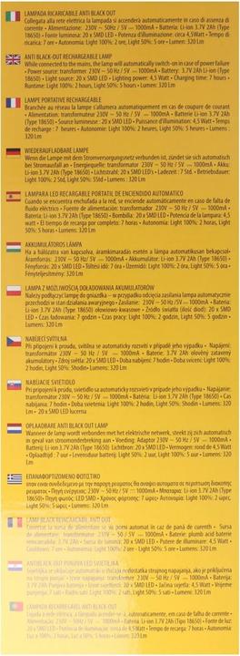 Produktbild Velamp Ovidea Led Evo Wiederaufladbare Anti-Black-Out Lampe (320 lm)