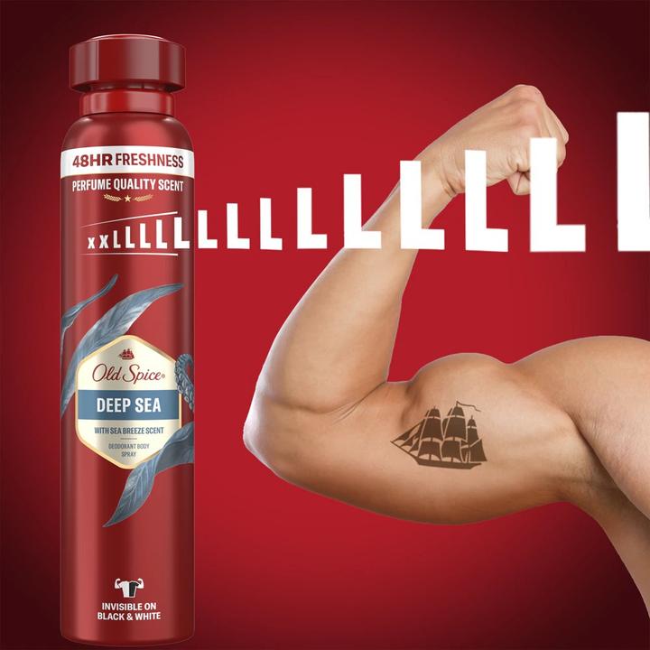 Productafbeelding Old Spice Deep Sea Deodorant Spray 250 ml (Spuit, 250 ml)