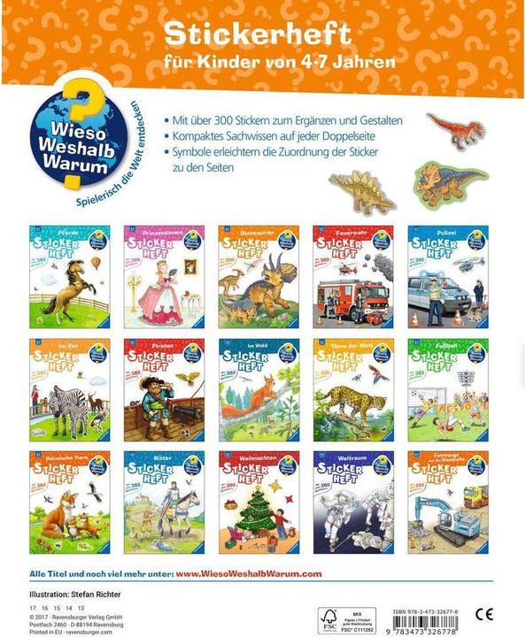Produktbild Ravensburger Dinosaurier (Deutsch, Stefan Richter, 2017)