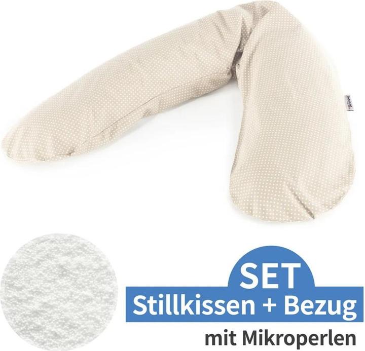 Produktbild Theraline Stillkissen Beige Punkte 190 cm (190 cm)
