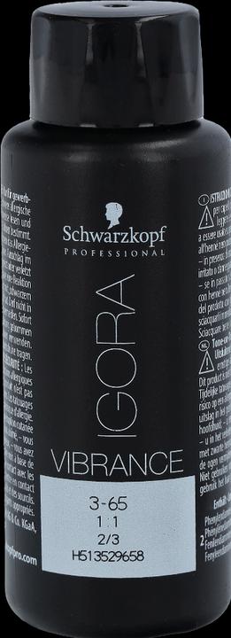 Image du produit Schwarzkopf Professional Coloration pour cheveux IGORA Vibrance NOUVEAU (3-65 Chocolat brun foncé Or)