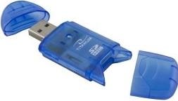 Produktbild Titanum TA101B - MMC,MS Duo,MS PRO Duo,RS-MMC,SD,SDHC,xD - Blau - 480 Mbit/s - USB 2.0 - (USB 2.0)