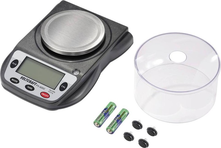 Image du produit Voltcraft PS-600C Balance de précision Capacité de pesée (max.) 600g Précision 0.01g Alimentation par pile Sch