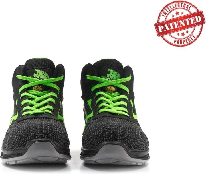 Produktbild U-Power Sicherheitsstiefel RedLion HARD Grösse 46 schwarz/grün S3 SRC ESD EN ISO 20345 Putek Technology (S3, 46)