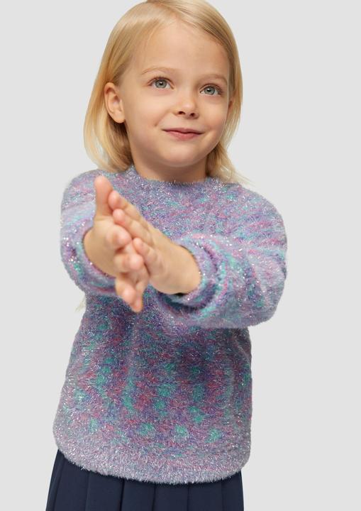 Image du produit S.Oliver Strickpullover Flauschiger Strickpullover aus Effekt-Garn mit Glitzer (92)