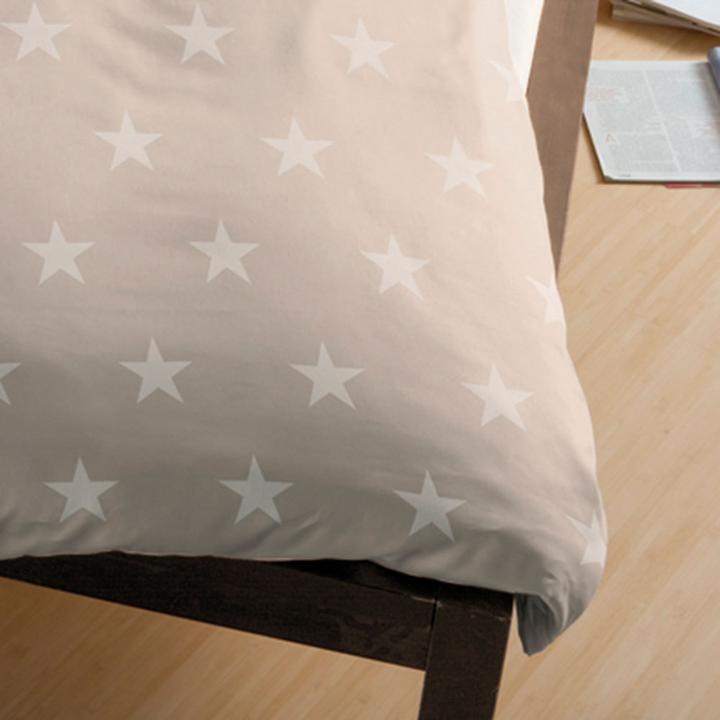 Image du produit BettwarenShop Stars Nature (Set de linge de lit, 200 x 200 cm)