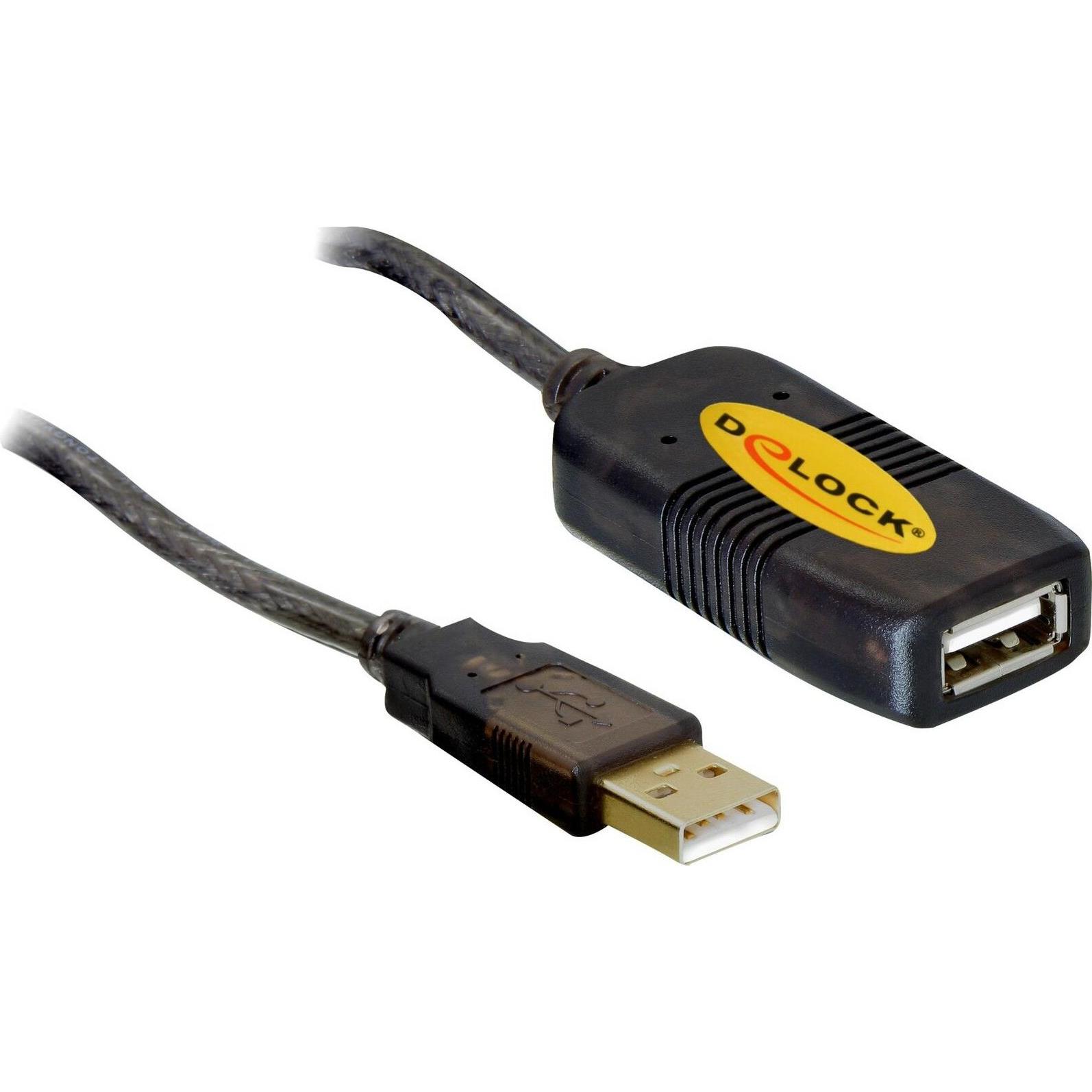 Delock USB Kabel Verlängerung (10 m, USB 2.0), USB Kabel
