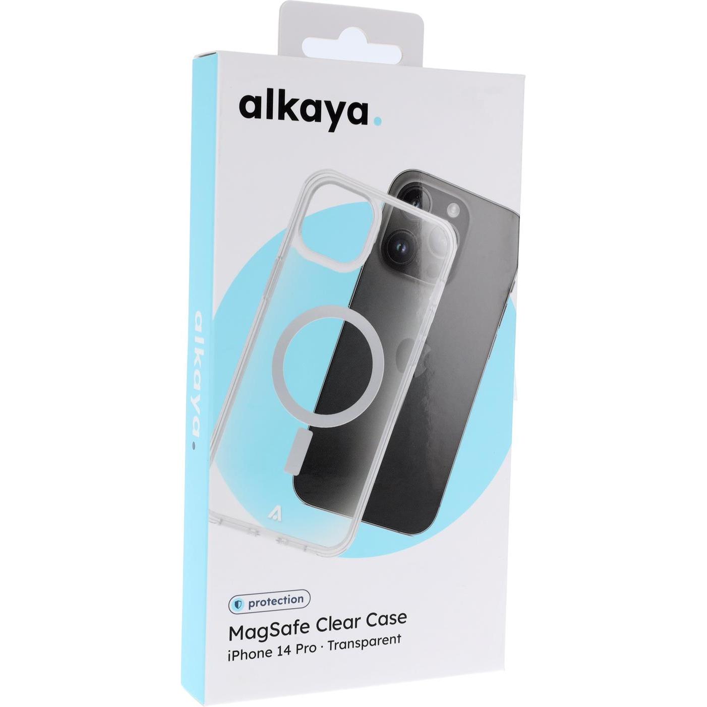 Alkaya LUCID MagSafe Handy Schutzhülle iPhone14Pro transparent (Apple iPhone 14 Pro), Smartphone Hülle, Transparent