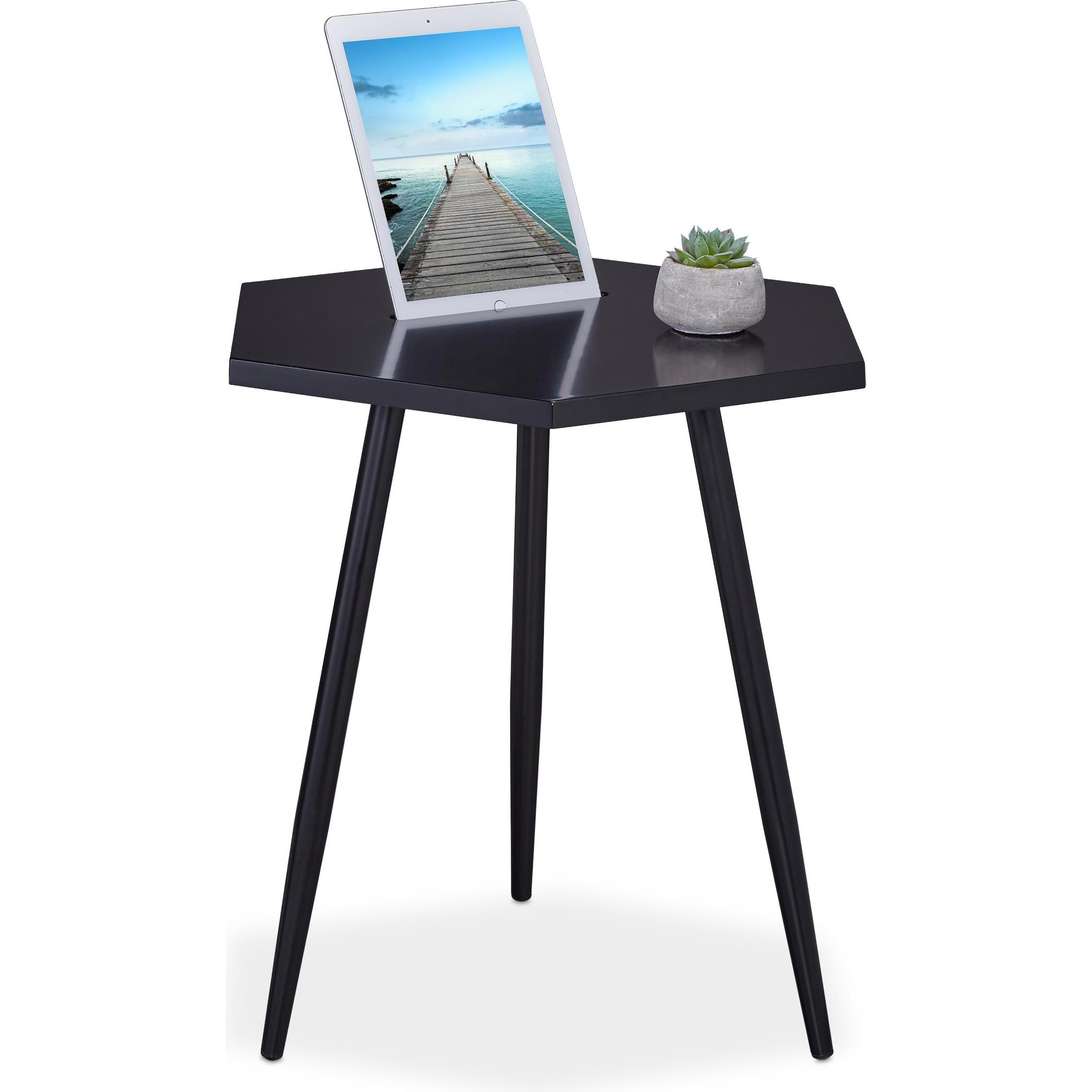 Relaxdays, Couchtisch + Beistelltisch, Moshe (50 x 43.5 x 50 cm)