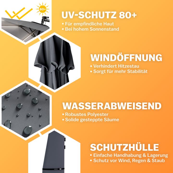 Actual product image Kingsleeve Ampelschirm (3.30 m)