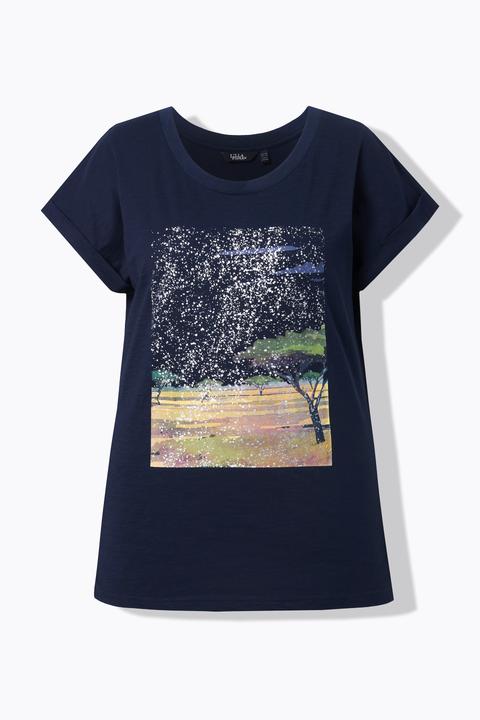 Ulla Popken T-Shirt, Savanne, Oversized, Rundhals, Halbarm (58, 60)