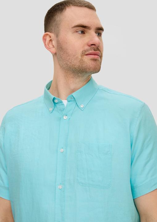 Produktbild s.Oliver Hemd Kurzarmhemd aus Leinen (XXL)