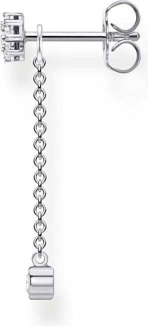 Actual product image Thomas Sabo Single Stud Earrings with Pendant Stone Long Silver (Silver 925)