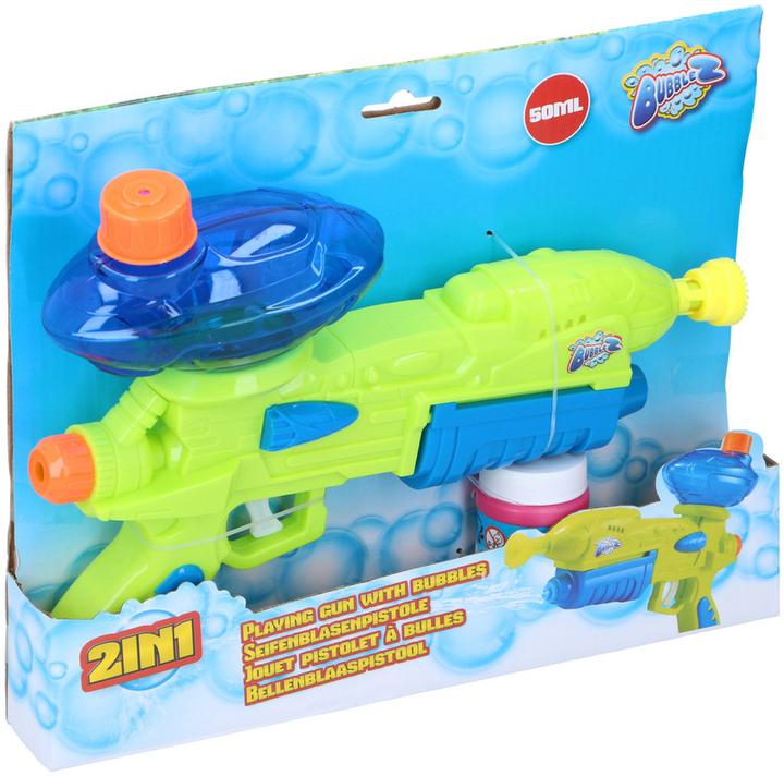 Bubblez Playing gun with bubbles