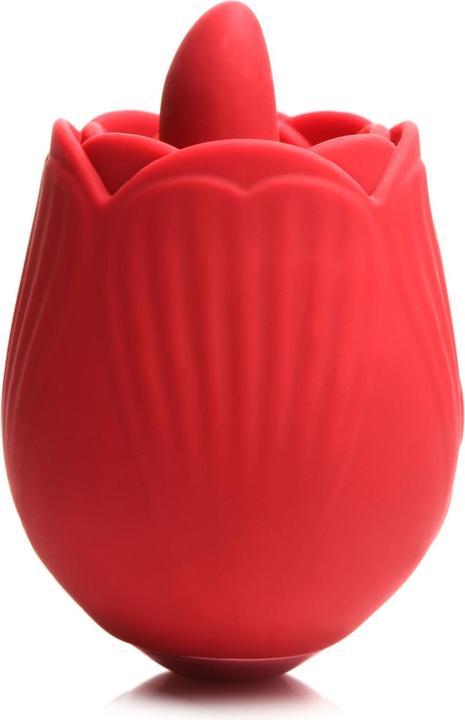 Frisky BLOOMGASM - French Rose Licking & Vibrating Stimulator - Red
