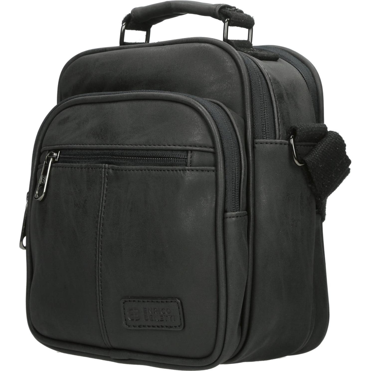 HTI-Living, Handtasche, Fliegertasche PU, Schwarz