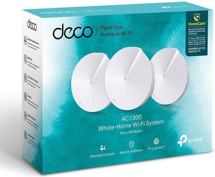 Productafbeelding TP-Link Deco M5 Dualband WLAN Mesh Set van 3 (AC1300)