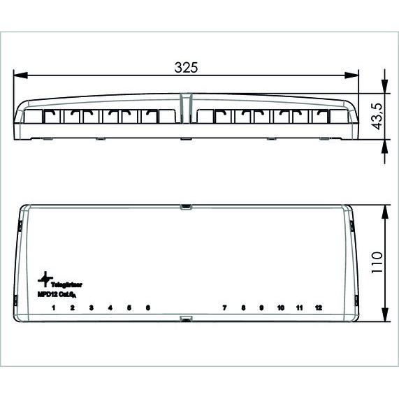 Thumbnail - Telegärtner Mini Distributor MPD12 AMJ/UMJ TH35/AP, Server Zubehör, Weiss