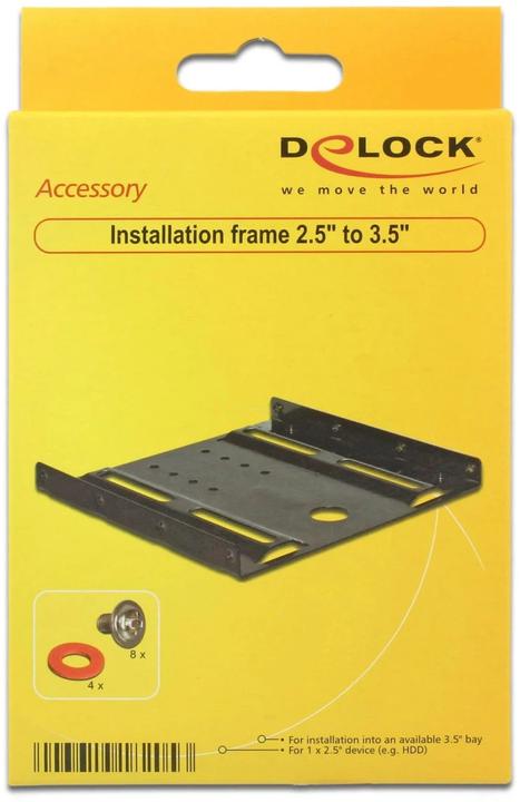 Image du produit Delock Kit d'installation de disque dur, disque dur 2,5" en 3,5