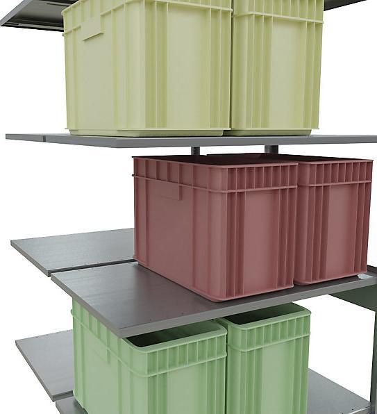 Actual product image eurokraft pro Boltless shelving, double row