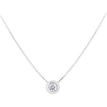 Beneto, Halsschmuck, Silver necklace with zircon AGS56 / 47 (L)