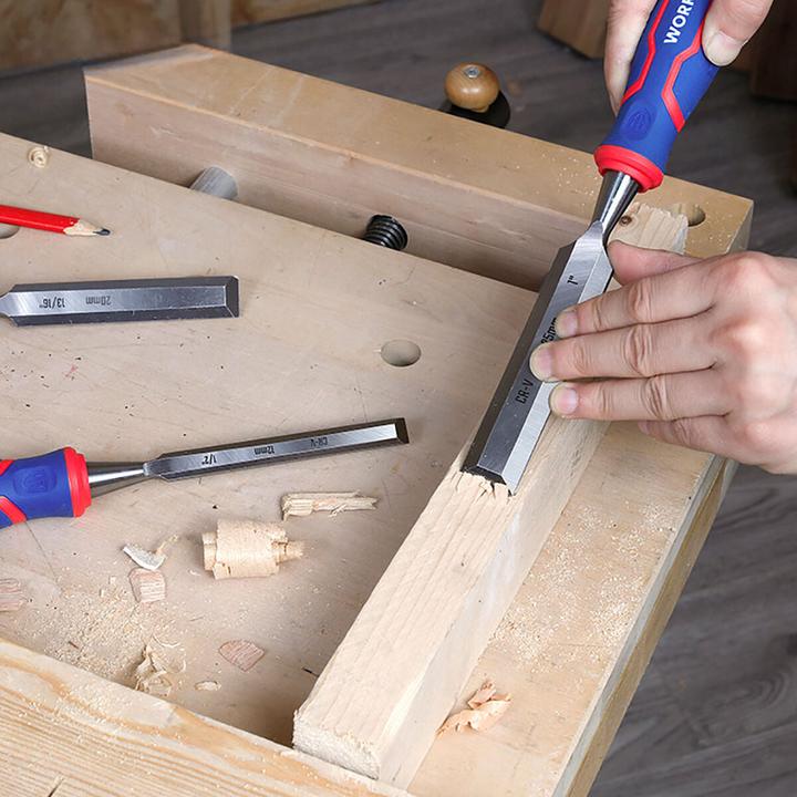 Actual product image Workpro Chrome vanadium steel chisel set 3 pieces